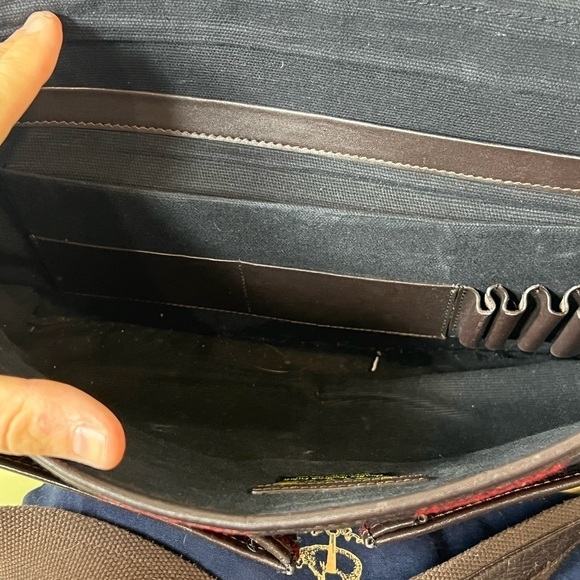 Brooks Brothers x Woolrich Made in USA Tartan Plaid Wool Messenger Bag Flagship - Picture 8 of 11